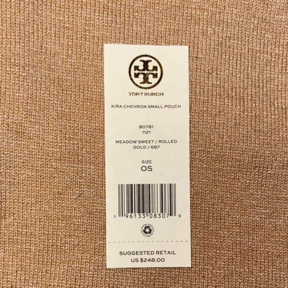 Tory Burch Kira Chevron Quilted Wristlet Clutch - Picture 7 of 7